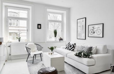 furnish with white