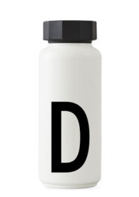 Arne Jacobsen等温ボトル -  500 ml  - レターD白のデザインレターArne Jacobsen