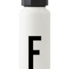 Botella isotérmica Arne Jacobsen - 500 ml - Letra F Cartas de diseño blanco Arne Jacobsen