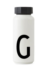 Botella isotérmica Arne Jacobsen - 500 ml - Letra G Cartas de diseño en blanco Arne Jacobsen