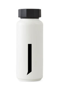 Botella isotérmica Arne Jacobsen - 500 ml - Letra J Cartas de diseño blanco Arne Jacobsen