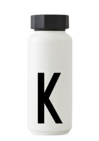 Bottiglia isotermica Arne Jacobsen - 500 ml - Lettera K Bianco Design Letters Arne Jacobsen