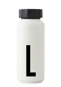 Botella isoterma Arne Jacobsen - 500 ml - Letra L Cartas de diseño blanco Arne Jacobsen