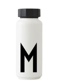 Botella isotérmica Arne Jacobsen - 500 ml - Letra M Cartas de diseño blanco Arne Jacobsen
