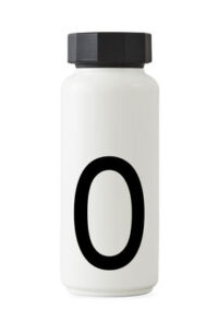 Bottiglia isotermica Arne Jacobsen - 500 ml - Lettera O Bianco Design Letters Arne Jacobsen