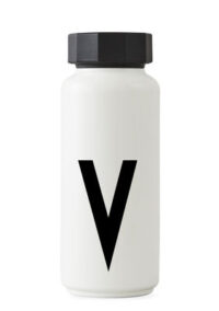 Arne Jacobsen等温ボトル -  500 ml  -  Letter V白いデザインレターArne Jacobsen
