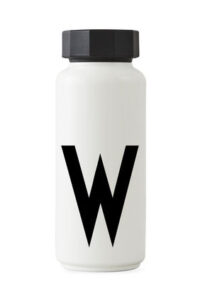 アルネ・ヤコブセンの等温ボトル -  500 ml  - レターW白のデザインレターArne Jacobsen