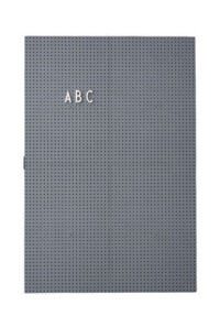 A3 Light Slate - L 30 x H 42 cm letras de design cinza escuro