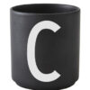 Mug Arne Jacobsen Letter C Black Design Letters Arne Jacobsen