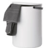 Stool & Storage Stool White | Gray Design Letters