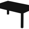 Τραπέζι Καφέ 70x100 Γύρος Μαύρο Emu Christophe Πιλέτο 1