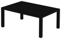 Table Basse 70x100 Ronde Noire Emu Christophe Pillet 1