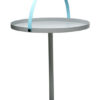 Mesa de centro baja para café / Manija integrada - H 48 cm Gris | Cartas de diseño turquesa