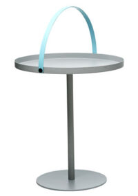 Да се ​​оди со низок стол за кафе / интегрирана рачка - H 48 cm Сива | Тиркизна дизајн писма