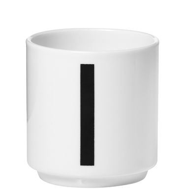 Tazzina da caffè Arne Jacobsen Numero 1 Bianco Design Letters Arne Jacobsen