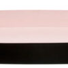 Bandeja de televisión grande / 33 x 29 cm Rosa | Letras de diseño en negro