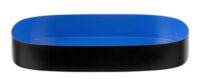 TV Medium Tablett / 21 x 18 cm Blau | schwarz Design Letters