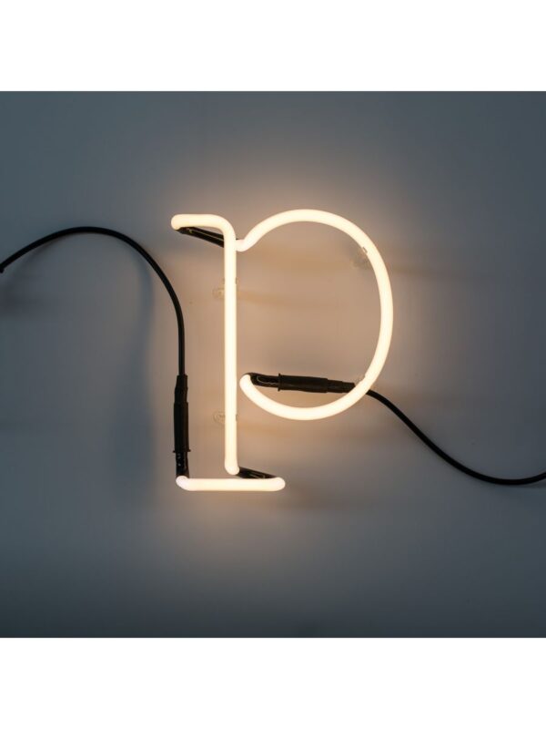 Neon Art Wall Lamp - Buchstabe P Weiß Seletti Selab