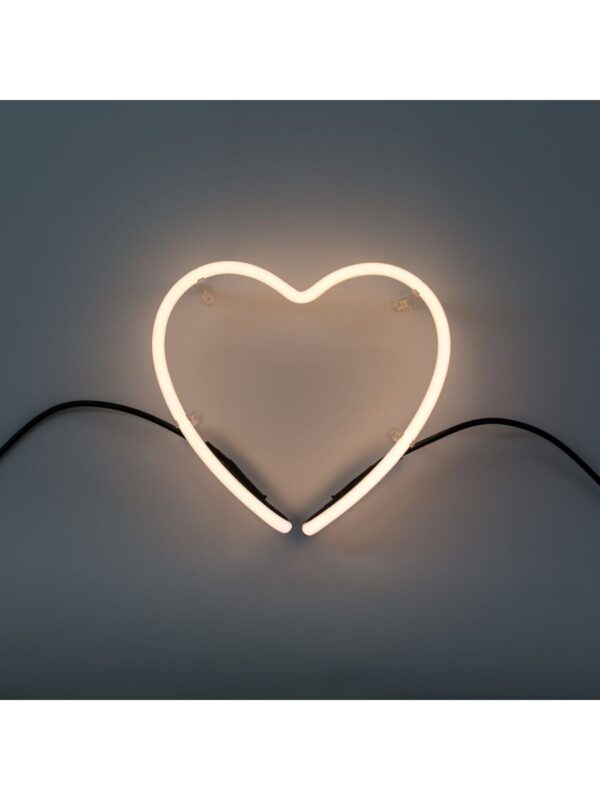 Neon Art Applique - Άσπρο Σύμβολο Καρδιάς Seletti Selab