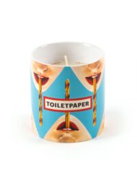Toiletpaper Candle - Multicolored Drill | Seletti Light Blue Maurizio Cattelan | Pierpaolo Ferrari
