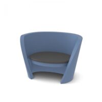 Divanetto Rap Chair Azzurro Polvere Slide Karim Rashid 1