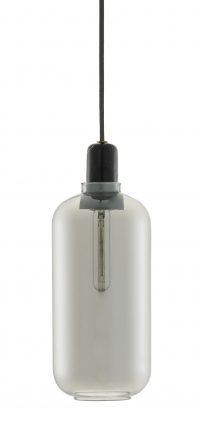 Amp Large Suspension Lamp - Ø 11 x H 26 cm Black | Fumè Normann Copenhagen Simon Legald