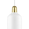 Amp - Lámpara de suspensión grande - Ø 11,2 x H 26 cm de latón | Blanco Normann Copenhagen Simon Legald