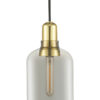 Amp Large Suspension Lamp - Ø 11,2 x H 26 cm Brass | Smoke gray Normann Copenhagen Simon Legald