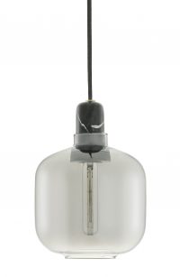 Amp Small Suspension Lamp - Ø 14 x H 17 cm Black | Fumè Normann Copenhagen Simon Legald
