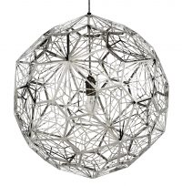 Etch Web Suspension Lamp - Ø 60 cm Polished Steel Tom Dixon Tom Dixon