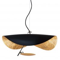 Lederam Manta S1 Hängelampe / LED - Ø 60 cm Schwarz | Kupfer Catellani & Smith Enzo Catellani