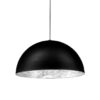 Светилка за суспензија Stchu-Moon 02 - / LED - Black 60 см црна | Сребрена Catellani & Smith Enzo Catellani