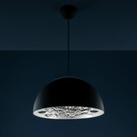 Stchu-moon 02 Suspension Lamp - Ø 40 cm Silver | Black Catellani & Smith Catellani & Smith