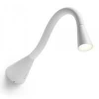 Snake LED AP L Wall Lamp White articulated applique Linea Light Group Centro Design LLG