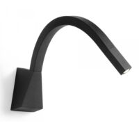 Snake LED Wall Lamp for bedside table, with switch Black Linea Light Group Centro Design LLG