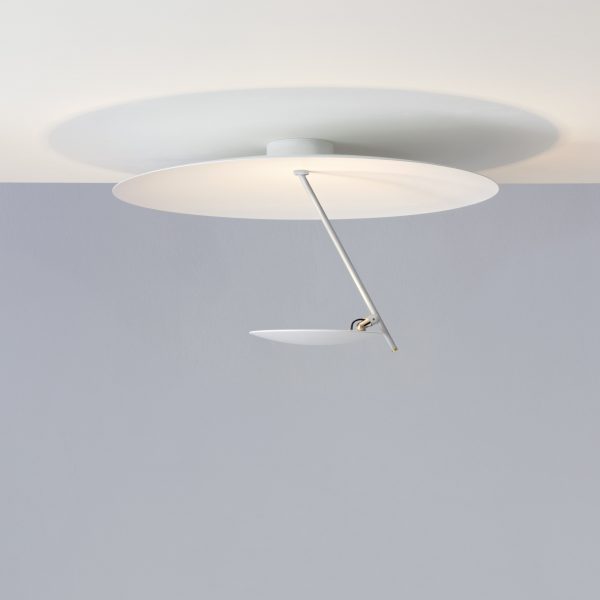 Lámpara de techo Lederam C150 / LED - Ø 50 cm Blanco Catellani & Smith Enzo Catellani