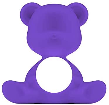 Ασύρματη επιτραπέζια λάμπα Teddy Girl Purple Qeeboo Stefano Giovannoni 1