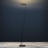 Lederam Floor Lamp F0 - / LED - H 190 cm Black | Catellani & Smith Brass Enzo Catellani