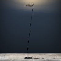 Lampada Da Terra Lederam F0 - / LED - H 190 cm Nero|Ottone Catellani & Smith Enzo Catellani