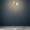 LederamフロアランプF2-/ LED-H 198 cmホワイト| Catellani＆Smith Gold Enzo Catellani
