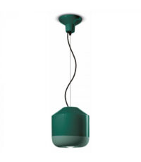 Lampe à Suspension Bellota C2540 Vert Bouteille Ferroluce 1