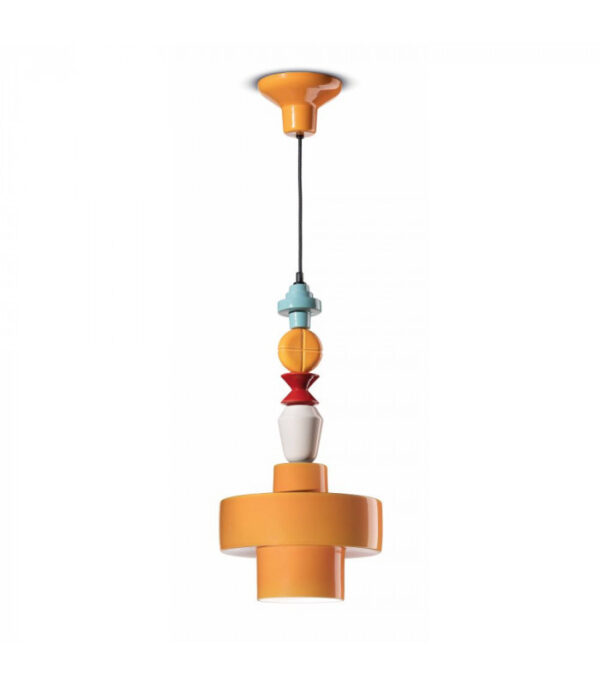 Lampe à Suspension Lariat C2531 Jaune | Multicolore Ferroluce 1
