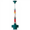 Lámpara de suspensión Lariat C2532 Petroleum Green | Multicolor Ferroluce 1