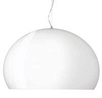 Lampe à suspension Big FL / Y - Ø 83 cm Blanc mat brillant Kartell Ferruccio Laviani 1