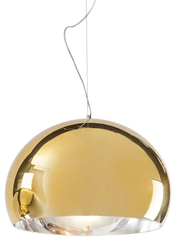Lampe à suspension FL / Y - Ø 52 cm Or métallique Kartell Ferruccio Laviani 1