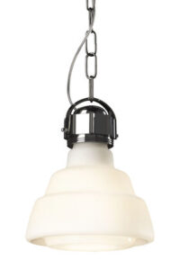 hanging lamp Glas / Ø 22 cm White | Chrome Diesel with Foscarini Diesel Creative Team 1