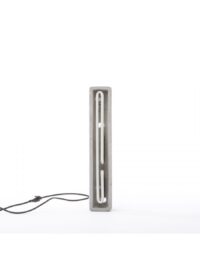 Lámpara de mesa Alphacrete - Letra I Blanco | Gris | Seletti BBMDS Cement