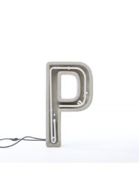 Алуминатни табела за светилки - писма P бела | Сива | Цемент Селети BBMDS