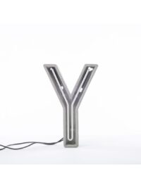 Алуминатни табела за ламба - буквата Y бела | сива | Seletti BBMDS цемент