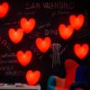 Lampe de table Love Wall Red Lamp Slide Stefano Giovannoni 1